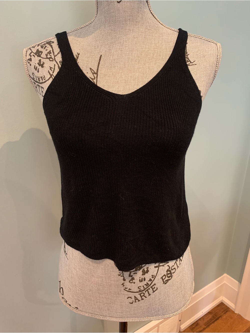 Dreamers Black Knit Tank Top